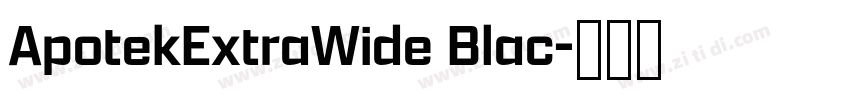 ApotekExtraWide Blac字体转换